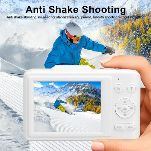 Miniatura 5 de Yunseity Cámara digital 4K, cámaras de pantalla HD de 48 MP de 2.8 pulgadas para fotografía, enfoque automático y antivibraciones, cámara compacta