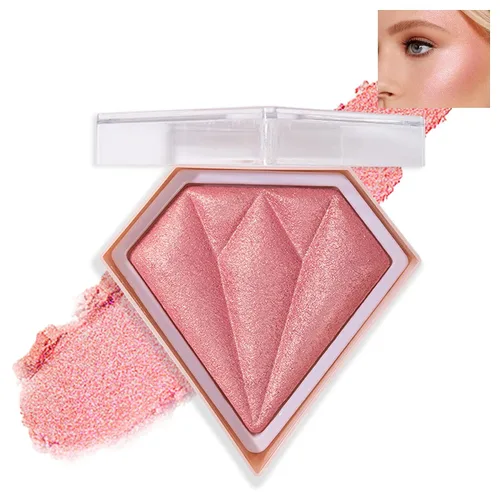 Miniatura 8 de IONSGAKO Paleta de maquillaje iluminador de cara iluminadores de polvo iluminadores de maquillaje narutal brillo brillo resaltador contorno polvo