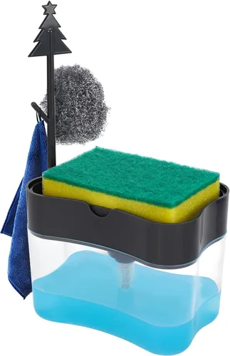 Miniatura 7 de Dispensador de jabón para platos de alta calidad, dispensador de jabón de cocina para encimera, dispensador de jabón para lavar platos de fregadero
