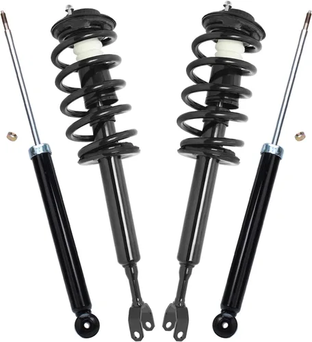 Miniatura 157 de Detroit Axle - Puntales y Amortiguadores para Chevy Traverse Buick Enclave GMC Acadia Saturn Outlook 2007-2012, 2 puntales delanteros con resorte