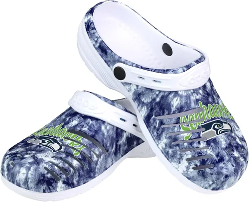 Miniatura 14 de FOCO NFL Womens NFL Team Logo Cloudie Garden Water Sandals Shoes Slipper Clogs with Strap
