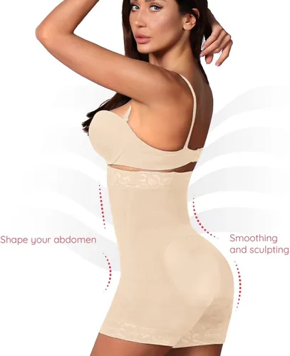 Miniatura 3 de Faja Shapewear para mujer - Fajas moldeadora de cuerpo completo para levantamiento de glúteos, compresión posoperatoria, pantalones cortos Faja