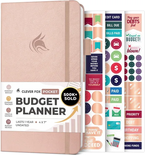 Miniatura 35 de Clever Fox Planificador de presupuesto de bolsillo, mini cuaderno de seguimiento de gastos. Organizador de presupuestos mensual, cuaderno