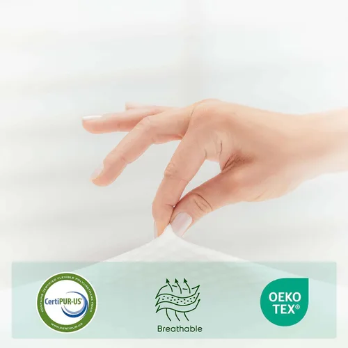 Miniatura 4 de Nestl Green Tea Mattress - Colchón refrescante de espuma viscoelástica de grafito, cama de apoyo para alivio de presión sin fibra de vidrio en una