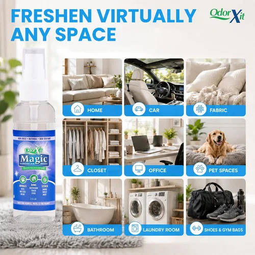 Miniatura 5 de OdorXit Magic Air Spray neutralizador de olores, potente neutralizador de olores de orina de perro y gato, refrescante de aire seguro para el hogar