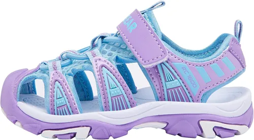 Miniatura 2 de BODATU - Sandalias de verano para niños y niñas, para exteriores, playa y deportes, con puntera cerrada (para bebé, niñas y niños pequeños y grandes)