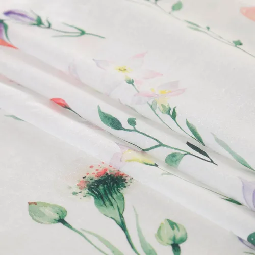 Miniatura 8 de naturetalk Cortinas de privacidad con patrón floral mixto, no se transparentan, cortinas lisas y sedosas con ojales plateados antiguos en la parte