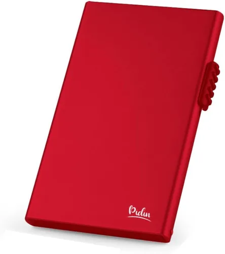 Miniatura 9 de Cartera desplegable, delgada y minimalista para tarjetas de crédito para hombres y mujeres, tarjetero para 7 tarjetas, protección RFID, cartera