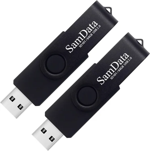 Miniatura 12 de SamData Paquete de 2 unidades flash USB de 8 GB, unidades de memoria USB de 8 GB con luz LED para almacenamiento y copia de seguridad