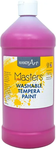 Miniatura 17 de Handy Art Little Masters - Pintura al temple lavable, turquesa, botella de 128 onzas, brillante y mezclable, alta opacidad, colores lavables