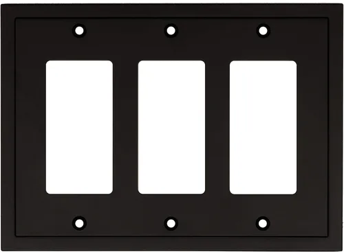 Miniatura 84 de Henne Bery Placa decorativa de pared con borde moderno, tapa de tomacorriente para cubrir enchufe, aleación de zinc maciza duradera