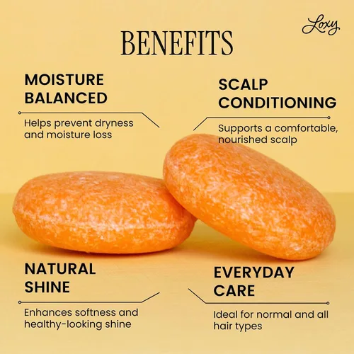 Miniatura 3 de Loxy Maintain - Jabón en barra de champú para el crecimiento y brillo del cabello, aceite de pomelo y aceite de ricino, vitamina B5 y E, vegano