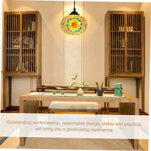 Miniatura 7 de DOITOOL Elegante pantalla decorativa para el hogar, pantalla de cristal de reemplazo para lámparas de mosaico, cubierta de lámpara de mesa de diseño