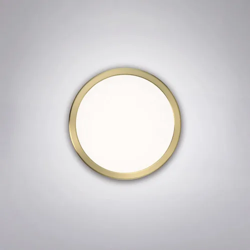 Miniatura 4 de WAC Lighting dweLED, Geos 10in LED redondo de bajo perfil empotrado montaje 3000K en latón