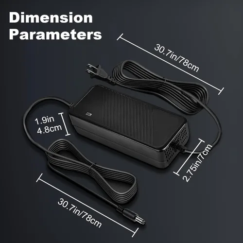 Miniatura 4 de Cargador de 42V 2A, cargador de batería de 36V para batería 10S Ebike, carga rápida eficiente, protección de seguridad múltiple, cargador rápido