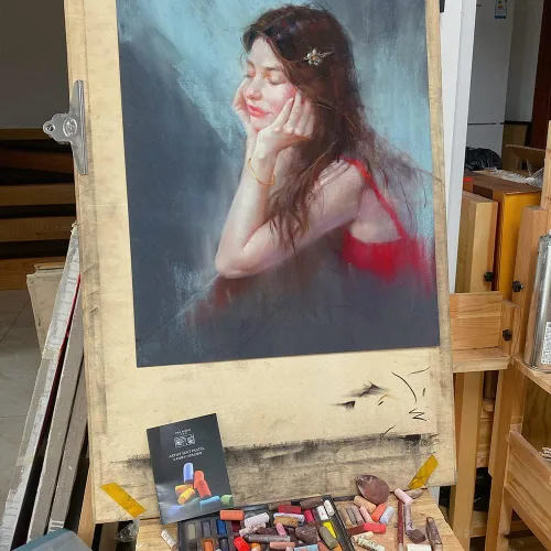 Miniatura 7 de Paul Rubens Pasteles suaves profesionales, 40 colores para retratos, pasteles de tiza, vibrantes, suaves y de alta adherencia para pintar, dibujar