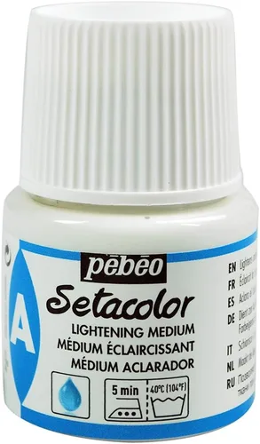 Miniatura 59 de Pebeo Setacolor - Pintura para tela (opaca, 45 ml), color dorado perla