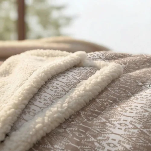 Miniatura 4 de Eddie Bauer - Manta de forro polar cepillado y ropa de cama Sherpa de felpa, manta para sofá y cama (San Juan Oyster, 50 x 60 pulgadas)