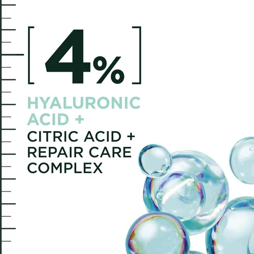 Miniatura 7 de Garnier Fructis Hair Filler Champú reparador de humedad, champú sin sulfato para cabello rizado y ondulado con ácido hialurónico, 10.1 onzas