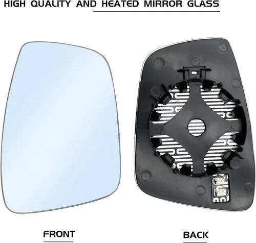 Miniatura 2 de Reemplazo de cristal de espejo calefactable para el lado del pasajero para Volkswagen VW Passat Jetta Beetle 2011-2018 - Espejo convexo calefactable