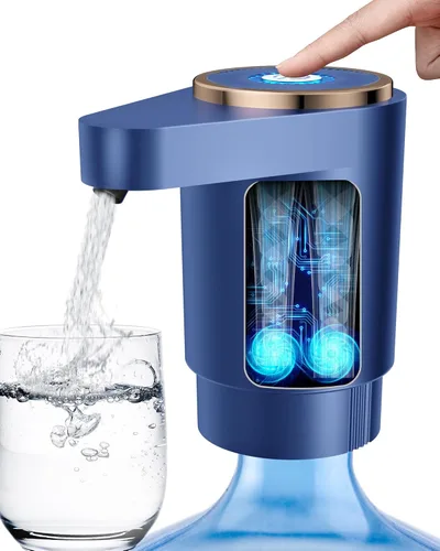 Miniatura 8 de Bomba de botella de agua, dispensador de agua eléctrico portátil para botellas de 5 galones, carga USB, interruptor automático, batería recargable