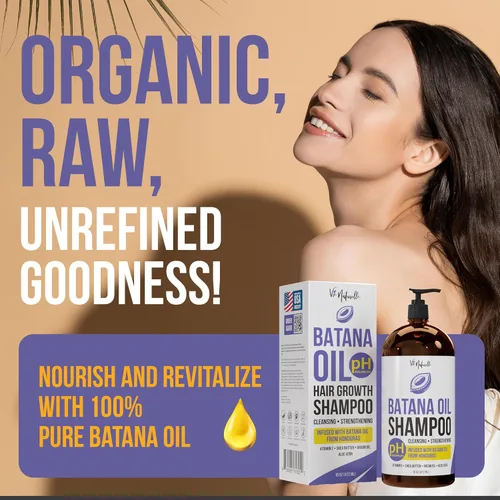 Miniatura 5 de Vie Naturelle Batana Oil Champú para el crecimiento del cabello, champú para la pérdida de cabello para hombres y mujeres con aceite de batana puro