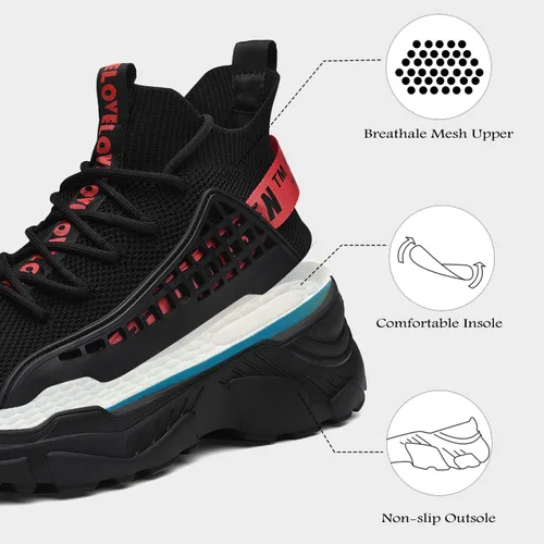 Miniatura 4 de XIDISO - Zapatos deportivos modernos para hombre, informales, para correr o caminar