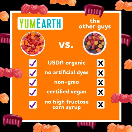 Miniatura 6 de YumEarth Frutas orgánicas de gomitas de Halloween, paquetes de bocadillos de dulces frutales, aperitivos sin gluten para niños, aptos
