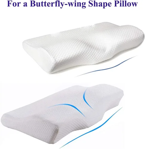 Miniatura 2 de Funda de almohada de seda para almohada ortopédica para dormir, funda de almohada de seda de morera pura para almohada cervical ergonómica, funda