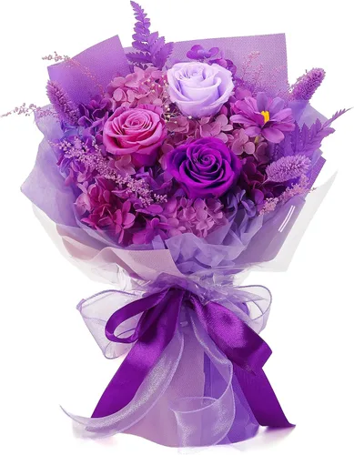 BestFlower Ramo de flores para el día de la madre, regalos para mamá, ramo de rosas para mujeres, mamá, esposa de hija, flores frescas para