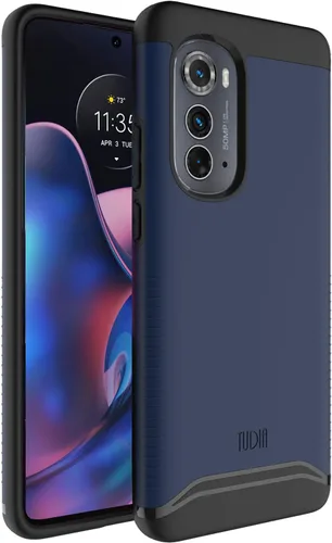 Miniatura 8 de TUDIA DualShield Merge - Funda protectora para Motorola Edge 2022, a prueba de golpes, grado militar, delgada, antideslizante, de doble capa, Verde
