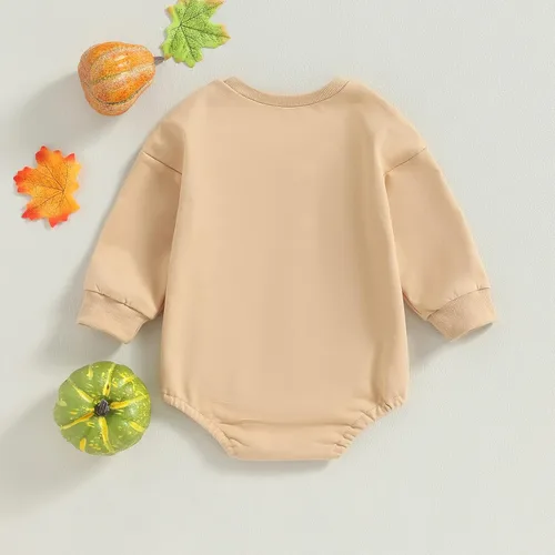 Miniatura 82 de Adobabirl Traje de Halloween para bebé, sudadera de fantasma, calabaza, mameluco, suéter de gran tamaño, lindo para otoño e invierno