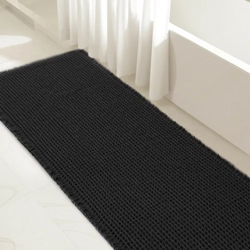 Miniatura 9 de Subrtex - Alfombras de baño de chenilla, tapete de baño de felpa corta y suave, tapete de ducha absorbente de agua, tapete de baño para la ducha