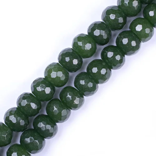 Miniatura 11 de GEM-Inside Roundell - Cuentas espaciadoras sueltas de cristal natural facetado para soporte, collar, aretes, hacer adultos de 15 pulgadas