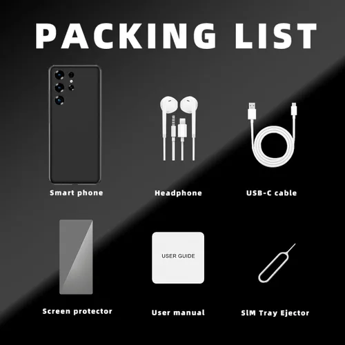 Miniatura 6 de Smartphone Android 12+512GB Pantalla HD de 6.9 pulgadas, 4500 mAh y cámara de 21+8 MP Desbloqueado con Dual-SIM, Face ID y OTG - Asequible sin
