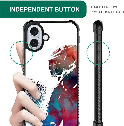 Miniatura 63 de Compatible con funda para iPhone 6 Plus/6s Plus,Bite Your Teeth Diseño de patrón asombroso, funda trasera dura de PC anti-arañazos y a prueba