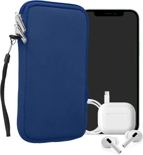 Miniatura 24 de kwmobile Funda universal para teléfono tamaño XS - 3,5/4 pulgadas - Funda de neopreno para teléfono inteligente con cremallera - Funda impermeable