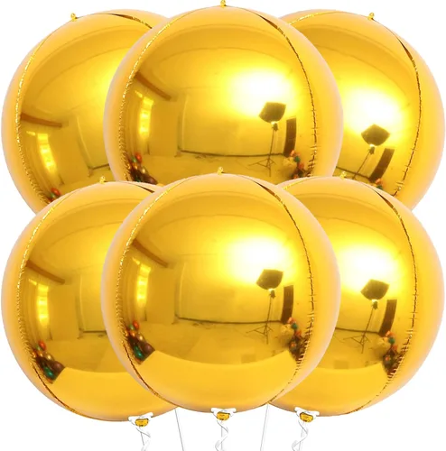Miniatura 19 de KatchOn, Globos de papel aluminio de color rosa claro, 22 pulgadas, paquete de 6 unidades, globos de Mylar rosa claro para decoraciones de Navidad