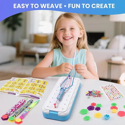 Miniatura 2 de DDAI - Kits para hacer pulseras de amistad, manualidades de arte y artesanía para niños de 8 a 12 años - Regalos de cumpleaños para niñas de 7, 9