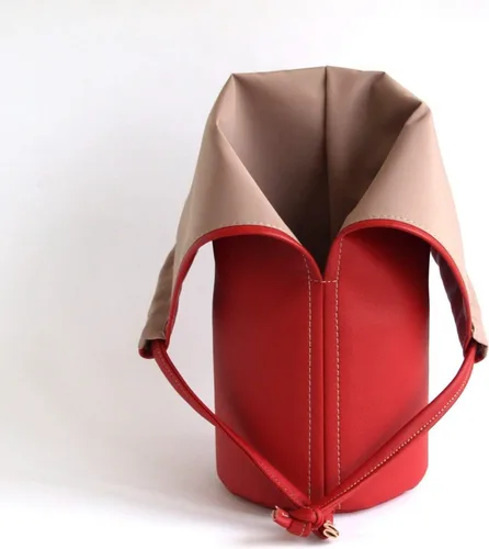 Miniatura 3 de Soporte grande para brochas de maquillaje, bolsa de maquillaje roja, organizador de brochas de maquillaje hecho a mano, bolsa de cosméticos, bolsa