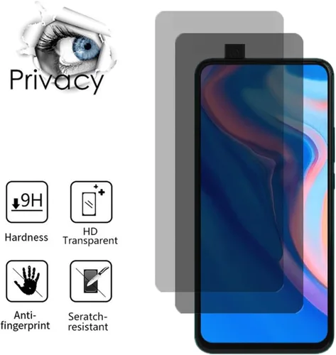 Miniatura 2 de Para Huawei Y9 Prime 2019 Vidrio Templado Anti-Spy, [2 piezas] Dureza 9H Anti-Anti-Peeping Protector de Pantalla de Privacidad Película Protectora