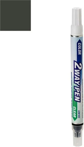 Miniatura 183 de Tarro de media onza para pintura de retoque automotriz Chrysler Pacifica – Moderno efecto azul Clearcoat PBl/EBL – Color+paquete de capa