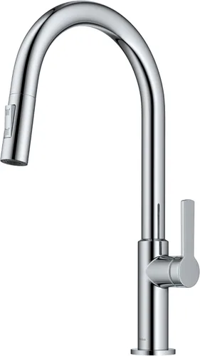Miniatura 51 de Kraus Oletto KSF-2830BB - Pulverizador desplegable de una sola manija para grifos de cocina con sensor sin contacto en latón cepillado Bronce
