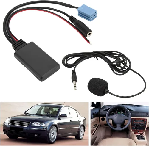 Miniatura 3 de Tbest Cable estéreo Bluetooth5.0 Aux in 0.138 in Jack Iso 7 607 897 093 Terminales de reemplazo de micrófono manos libres y arneses de cableado