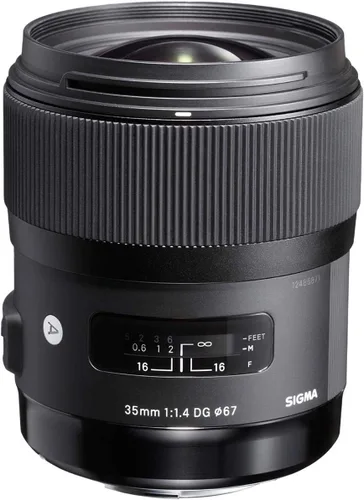 Miniatura 10 de Sigma 35mm F1.4 Art DG HSM Lens para Canon, Negro, 3.7 x 3.03 x 3.03 (340101)