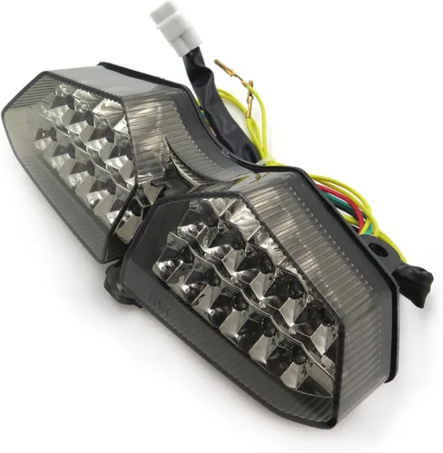 Miniatura 10 de MT178- Luz trasera integrada intermitentes compatibles con YZF R6 03-05 XTZ1200 12-14 Smoke Claro