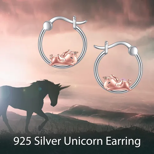 Miniatura 92 de VONALA Bonitos aretes de aro de plata de ley 925, regalos de cumpleaños para mujer