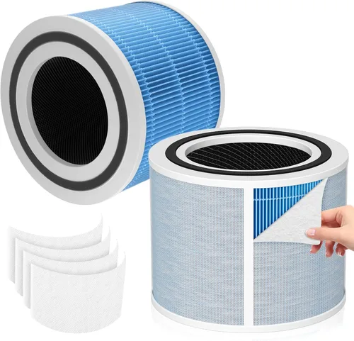 Filtro de repuesto para removedor de humo Core 300 compatible con LEVOIT Core300/300-P Core300S/300S-P Purificador de aire, filtro de repuesto HEPA