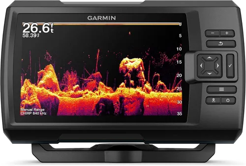 Miniatura 2 de Garmin Striker Vivid 7cv, EE.UU. con transductor GT20-TM - Buscador de peces de color fácil de usar de 7 pulgadas y transductor de sonar, paletas