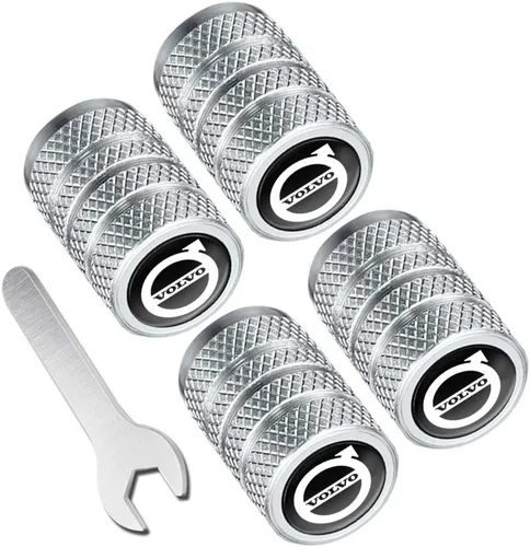 Tapones de Válvula de Llanta de Metal para Reemplazo de Rueda de Coche para Volvo S90 S60 XC60 XC40 XC90 V40 V60 S60 S80 Serie Cubierta de Válvula